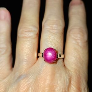 Pink Stone Solitaire Ring - Women's Fashion Ring